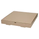 PIZZAKARTONG BRUN - 33X33X3,5 cm